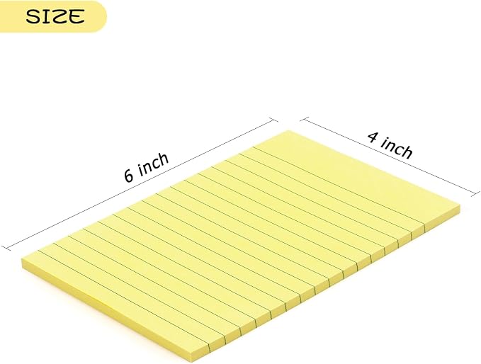 Early Buy 6 Pads Lined Sticky Notes - Image 3