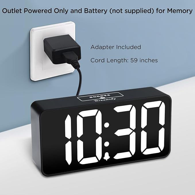 DreamSky Small Digital Alarm Clock - Image 2