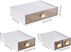 DETEIN 2 PACK Stackable Desk Organizer Stackable Storage Drawer Small Desk - Image 2
