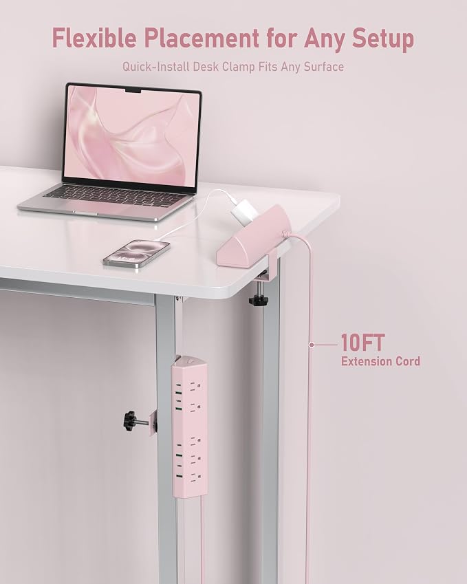 Jgstkcity Desk Clamp Power Strip, 45W Fast Charging Station, 4 USB-C, 4 USB-A - Image 8