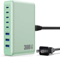 USB C Charger 300W USB C Charger Block, 8-Ports GaN IV Fast Charging Station Hub by GKUTW