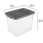 Sterilite 16-Pack Modular Stacker Box, Durable Clear Plastic Storage Bins - Image 3