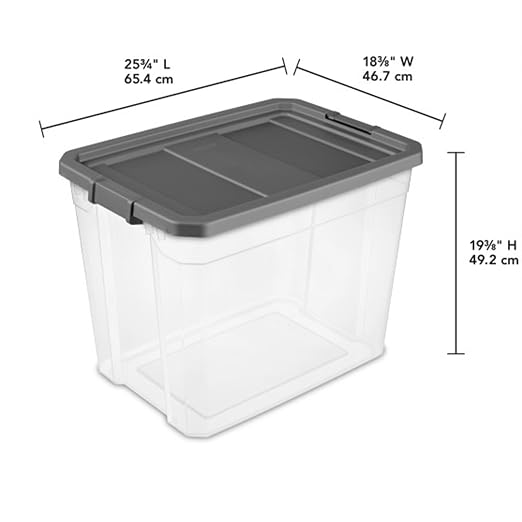 Sterilite 16-Pack Modular Stacker Box, Durable Clear Plastic Storage Bins - Image 3