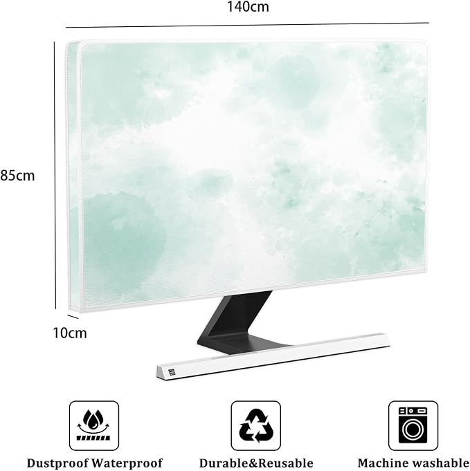 Baocicco Abstract Watercolor Waterproof TV Display Screen Cover 58, 60 Inch - Image 2