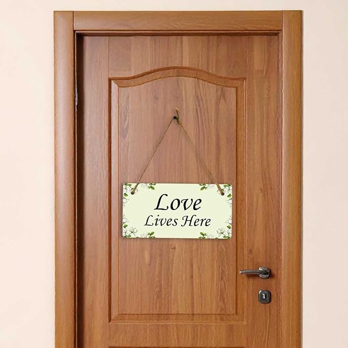 Signs ByLITA Magnolia White Personalized Hanging Wall or Door Sign | Custom - Image 5