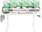 Claiks Standing Desk with Drawers, Adjustable Stand Up Electric Standing Desk by CLAIKS