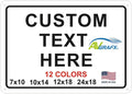 Custom Signs Outdoor Metal for Home Office Business, Personalized, Man Cave by avgrafx