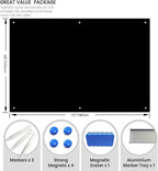 Magnetic Glass Writeboard 72"x48" Premium Tempered Dry Erase Boards Wall - Image 4