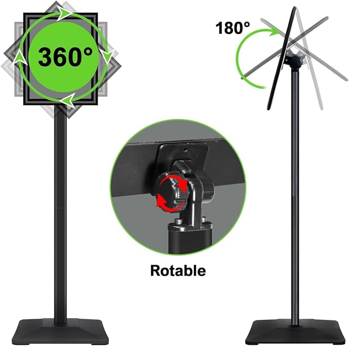 INNOVSIGN 3Packs Heavy Duty Adjustable Pedestal Poster Sign Stand, 8.5x11 - Image 4