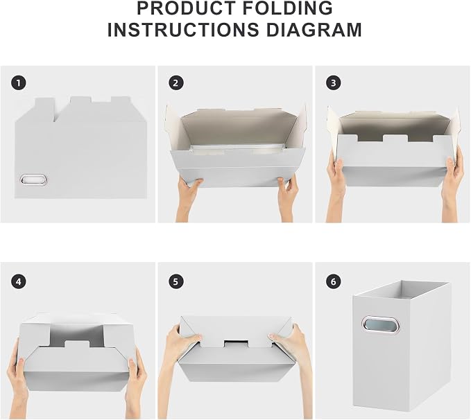 Oterri Cardboard File Organizer Box - Image 4