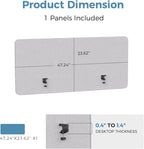 MORDEER 47.2" Privacy Desk Divider Panel, Acoustic Divider Panels - Image 2