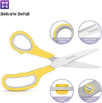 Scissors Bulk Set of 6-Pack, Taotree 8" Scissors All Purpose Comfort Grip Sharp - Image 4