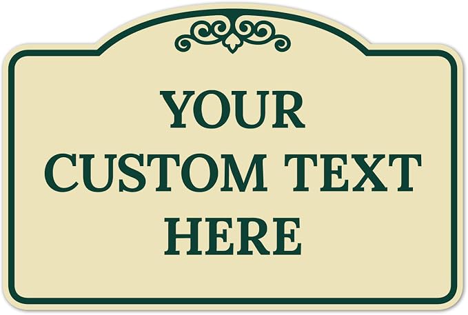 Custom Decorative Sign, Personalized Metal Sign by SigoSigns