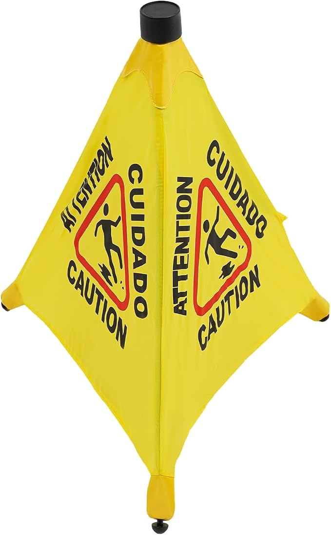 20 inch Wet Floor Sign 6 Pcs, Pop up Foldable Wet Safety Signs - Image 4