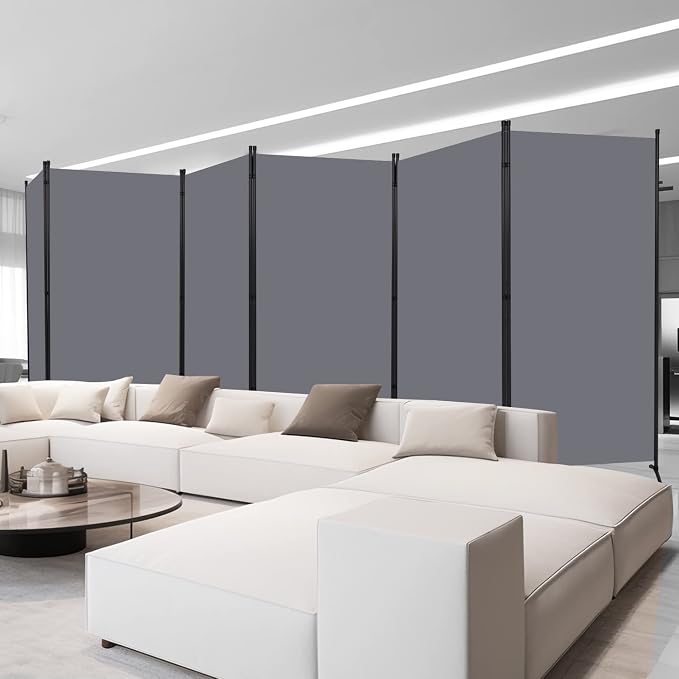 Room Divider 6FT Folding Privacy Screens, 6 Panel Partition Room Dividers - Image 6