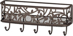 mDesign Wall Mount Metal Entryway Storage Organizer Mail Sorter Basket - Image 7