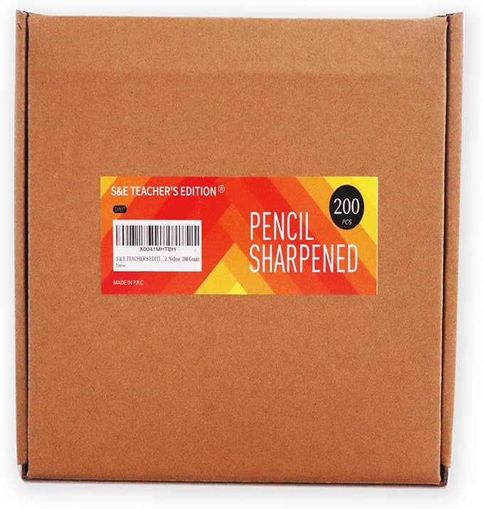 S & E TEACHER'S EDITION Woodcased #2 Pencils, Pre-sharpened, 2 HB Lead Bulk Box - Image 7
