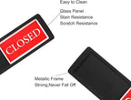 Open Closed Sign for Business Door, Open Signs privacy Slide Door Sign - Image 3
