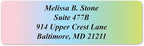 Cascading Rainbow Personalized Return Address Labels Without Dispenser - Image 6