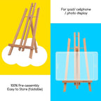 MEEDEN Table Easel Stand for Display: 3 Pack 20 Inch Art Beech Wooden Tabletop - Image 4