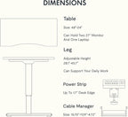 FLEXISPOT EN2 Whole-Piece Bamboo Standing Desk - Image 7
