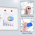 DEVELOP Large Magnetic Dry Erase White Board 60 x 36 Inches, Wall-Mounted 5' x - Image 3
