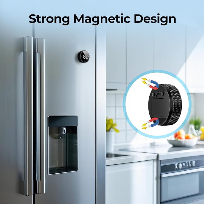 USB Rechargeable Magnetic Kitchen Timer - Image 3