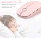 VssoPlor Wireless Mouse, 2.4G Slim Portable Computer Laptop Mouse - Image 2