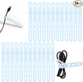 Donruby 24Pcs Silicone Cable Ties by Donruby