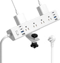 40W Fast Charging Station, Desk Clamp Power Strip 20W USB C, 8 Outlets by Jgstkcity