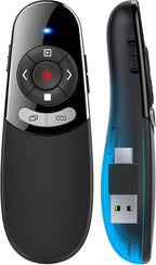 2 in 1 Type C USB Presentation Clicker，Wireless Presenter Remote PowerPoint by DinoFire