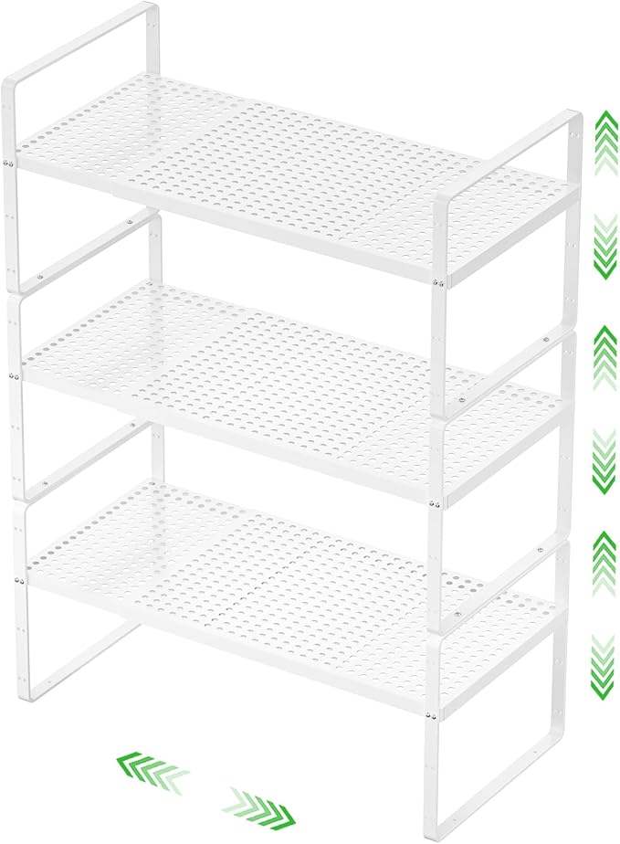 SOFRON Expandable Cabinet Storage Shelf Stackable Organizer Rack by SOFRON