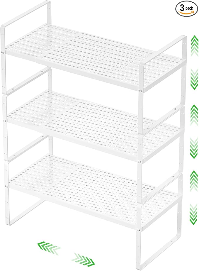 SOFRON Expandable Cabinet Storage Shelf Stackable Organizer Rack by SOFRON