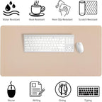 Bloss Leather Desk Mat, Mouse Pad, Waterproof Small Desk Pad, Desk Matt - Image 4