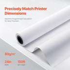 VEVOR Wide Format Paper, 24 in x 150 ft Plotter Paper, 4 Rolls CAD Bond Rolls - Image 3