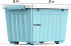 Nazhura 72 Quart Plastic Storage Bin, Stackable and Nestable Storage Boxes - Image 3