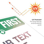 Custom Safety First Sign, OSHA Sign, 10x14 Inches, Rust Free .040 Aluminum - Image 7