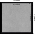 Amanti Art Black Framed Magnetic Board 17x17 Small Vision Board - Image 3