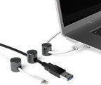 ICONIT Cable Anchors for Desk Organization Gun Metal | Premium Aluminum Cord - Image 3