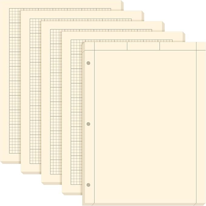 Seajan 5 Pcs Engineering Paper Notebook Engineering Computation Pad 8.5 x 11 by Seajan