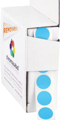 ChromaLabel 1/2 Inch Circle Sticker Labels, High Visibility Round Colored by ChromaLabel