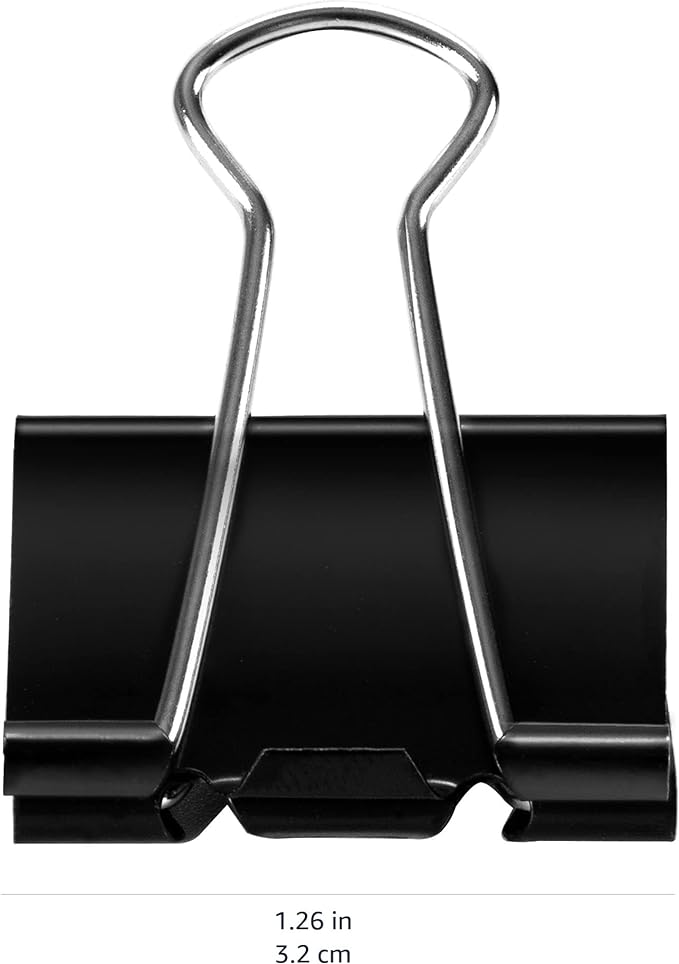 Amazon Basics Binder Paper Clips, Medium Clip, 2 Pack of 12 - Image 7