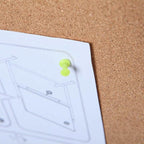VIZ-PRO Cork Notice Board, 48 X 36 Inches - Image 5