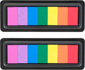 CraftyManor 7 Rainbow Colors Washable Stamp Pad by CraftyManor