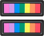 CraftyManor 7 Rainbow Colors Washable Stamp Pad by CraftyManor
