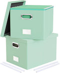 Oterri 2 Pack File Storage Organizer Box, Portable File Box by Oterri
