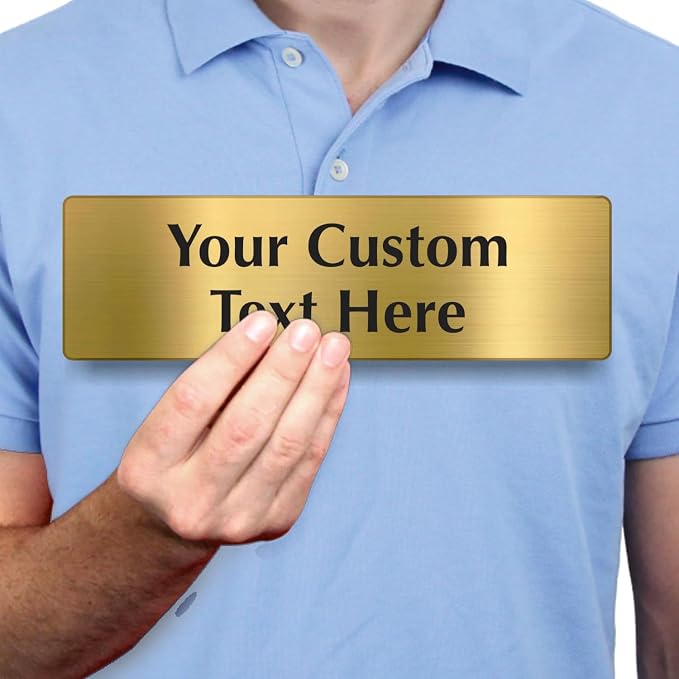 SmartSign Custom Brass Sign - Image 3