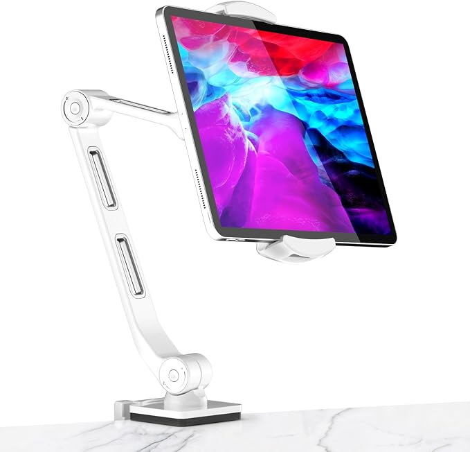 suptek Aluminum Tablet Desk Mount Stand 360° Flexible Cell Phone Holder by suptek