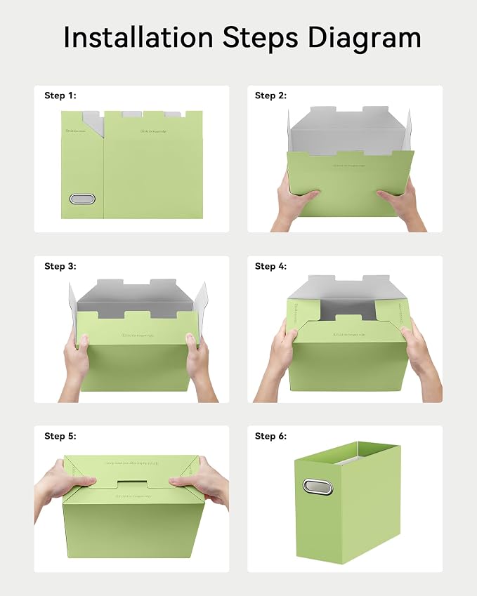 Oterri Cardboard File Organizer Box - Image 4