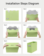 Oterri Cardboard File Organizer Box - Image 3